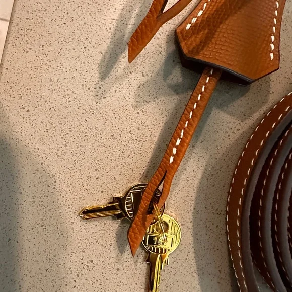 Hermes Kelly epsom salt 28 Gold - Picture 7 of 13